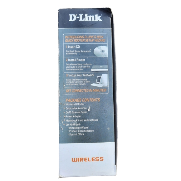 📦🎈3 for $10🎈iD-Link WBR-1310 Wireless G Router NIB - Picture 4 of 6